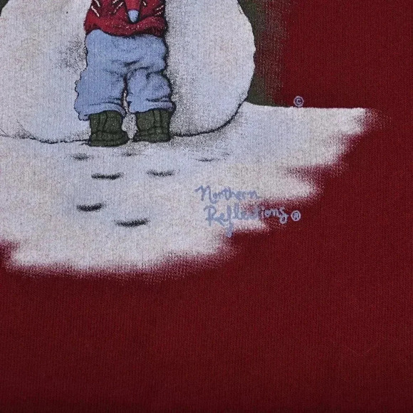 Northern Reflections Holiday Christmas Sweater Sweatshirt Winter  Snowman Small - Picture 8 of 8
